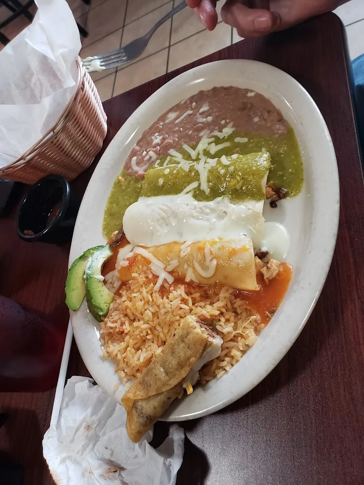 Served with Rice Beans